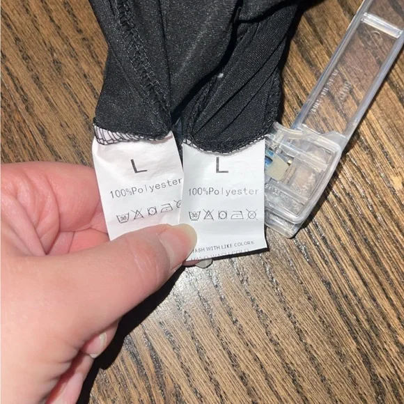 Two Elegant Black yoga Women's Pants - Picture 3 of 5